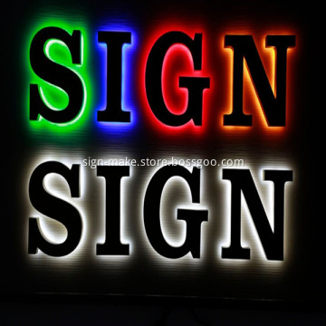 Reverse Halo Effect LED Lit Channel Letter